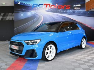 Audi A1 Sportback S-Line 35 TFSI 150 S-Tronic GPS Virtual ACC Car Play Caméra Induction Pré Sense Lane LED JA 18 Audi Sport Bleu TURBO – photo 1