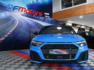 Audi A1 Sportback S-Line 35 TFSI 150 S-Tronic GPS Virtual ACC Car Play Caméra Induction Pré Sense Lane LED JA 18 Audi Sport Bleu TURBO – photo 9