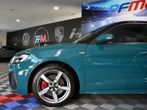 Audi A1 Sportback S-Line 40 TFSI 200 S-Tronic GPS ACC Caméra Pré Sense Drive Cuir Alcantara Lane JA 17 Vert Tioman – photo 3