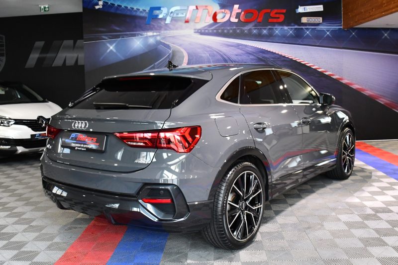 Audi Q3 Sportback S-Line Design Luxe 35 TFSI 150 S-Tronic GPS Virtual Car Play ACC Cuir Lane Pré Sense Induction Attelage Hayon JA 20 – photo 11