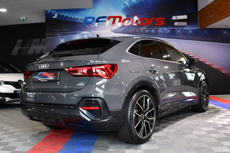 Audi Q3 Sportback S-Line Design Luxe 35 TFSI 150 S-Tronic GPS Virtual Car Play ACC Cuir Lane Pré Sense Induction Attelage Hayon JA 20 – photo 12