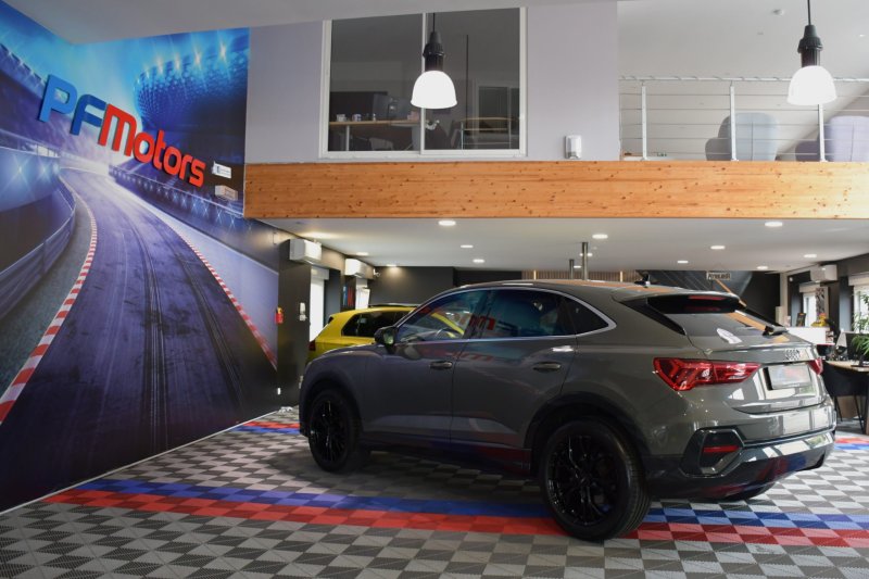 Audi Q3 Sportback S-Line Design Luxe 35 TDI 150 S-Tronic GPS Vebasto Virtuyal Hayon Attelage LED Caméra ACC Pré Sense JA 19 – photo 34