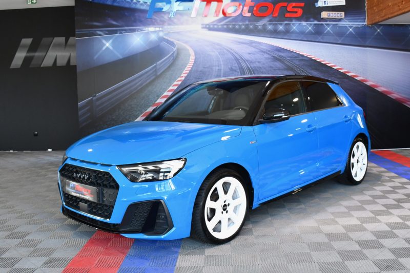 Audi A1 Sportback S-Line 35 TFSI 150 S-Tronic GPS Virtual ACC Car Play Caméra Induction Pré Sense Lane LED JA 18 Audi Sport Bleu TURBO – photo 5