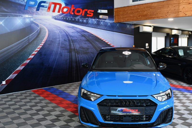 Audi A1 Sportback S-Line 35 TFSI 150 S-Tronic GPS Virtual ACC Car Play Caméra Induction Pré Sense Lane LED JA 18 Audi Sport Bleu TURBO – photo 8