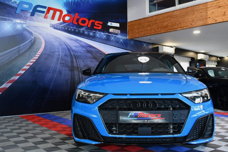Audi A1 Sportback S-Line 35 TFSI 150 S-Tronic GPS Virtual ACC Car Play Caméra Induction Pré Sense Lane LED JA 18 Audi Sport Bleu TURBO – photo 9