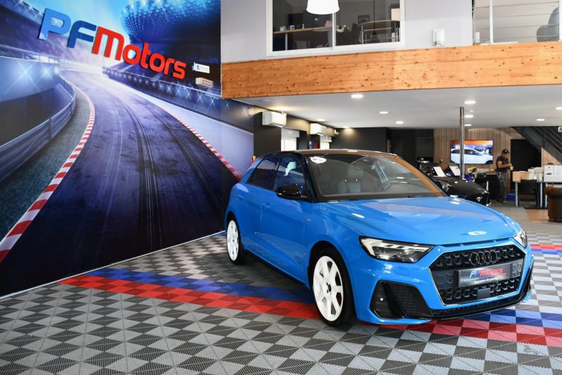 Audi A1 Sportback S-Line 35 TFSI 150 S-Tronic GPS Virtual ACC Car Play Caméra Induction Pré Sense Lane LED JA 18 Audi Sport Bleu TURBO – photo 10