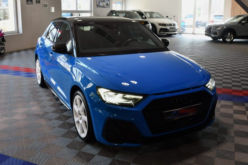 Audi A1 Sportback S-Line 35 TFSI 150 S-Tronic GPS Virtual ACC Car Play Caméra Induction Pré Sense Lane LED JA 18 Audi Sport Bleu TURBO – photo 30