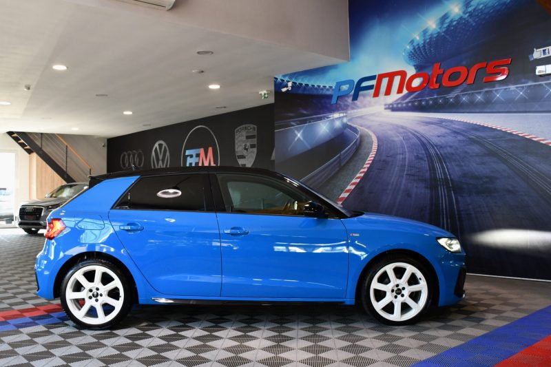 Audi A1 Sportback S-Line 35 TFSI 150 S-Tronic GPS Virtual ACC Car Play Caméra Induction Pré Sense Lane LED JA 18 Audi Sport Bleu TURBO – photo 31