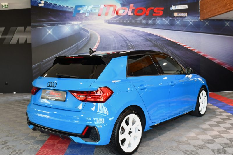 Audi A1 Sportback S-Line 35 TFSI 150 S-Tronic GPS Virtual ACC Car Play Caméra Induction Pré Sense Lane LED JA 18 Audi Sport Bleu TURBO – photo 32