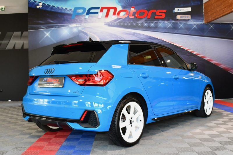 Audi A1 Sportback S-Line 35 TFSI 150 S-Tronic GPS Virtual ACC Car Play Caméra Induction Pré Sense Lane LED JA 18 Audi Sport Bleu TURBO – photo 33