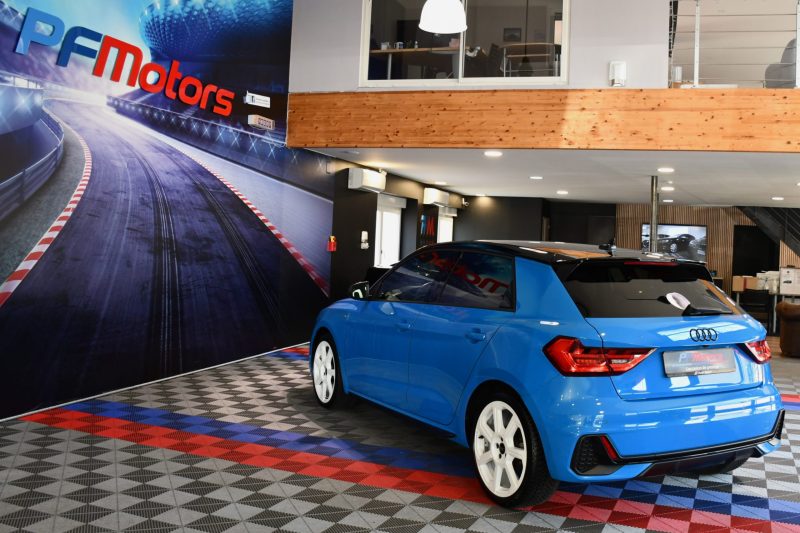 Audi A1 Sportback S-Line 35 TFSI 150 S-Tronic GPS Virtual ACC Car Play Caméra Induction Pré Sense Lane LED JA 18 Audi Sport Bleu TURBO – photo 35