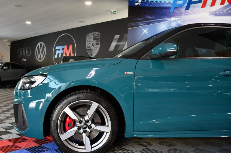 Audi A1 Sportback S-Line 40 TFSI 200 S-Tronic GPS ACC Caméra Pré Sense Drive Cuir Alcantara Lane JA 17 Vert Tioman – photo 3