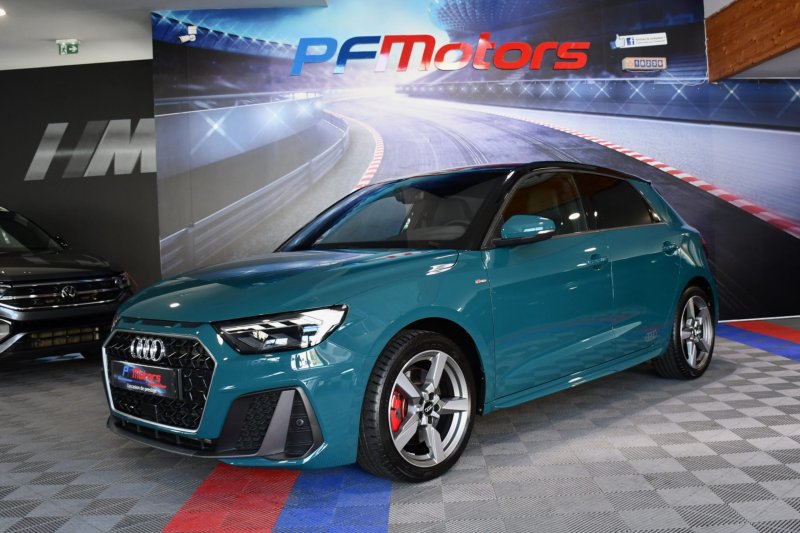 Audi A1 Sportback S-Line 40 TFSI 200 S-Tronic GPS ACC Caméra Pré Sense Drive Cuir Alcantara Lane JA 17 Vert Tioman – photo 1