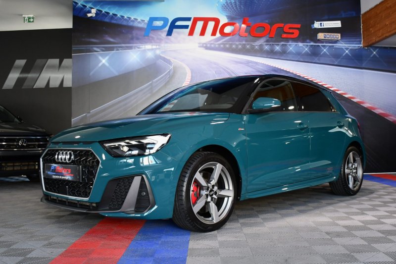 Audi A1 Sportback S-Line 40 TFSI 200 S-Tronic GPS ACC Caméra Pré Sense Drive Cuir Alcantara Lane JA 17 Vert Tioman – photo 7