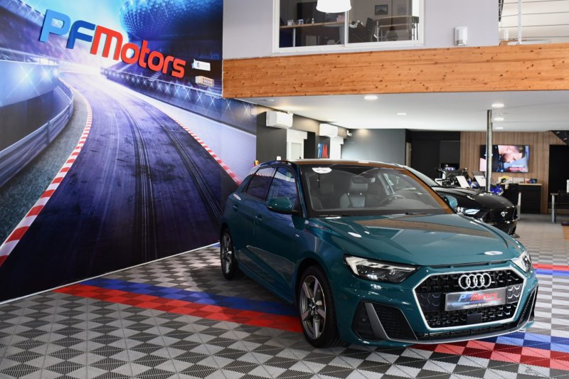 Audi A1 Sportback S-Line 40 TFSI 200 S-Tronic GPS ACC Caméra Pré Sense Drive Cuir Alcantara Lane JA 17 Vert Tioman – photo 11