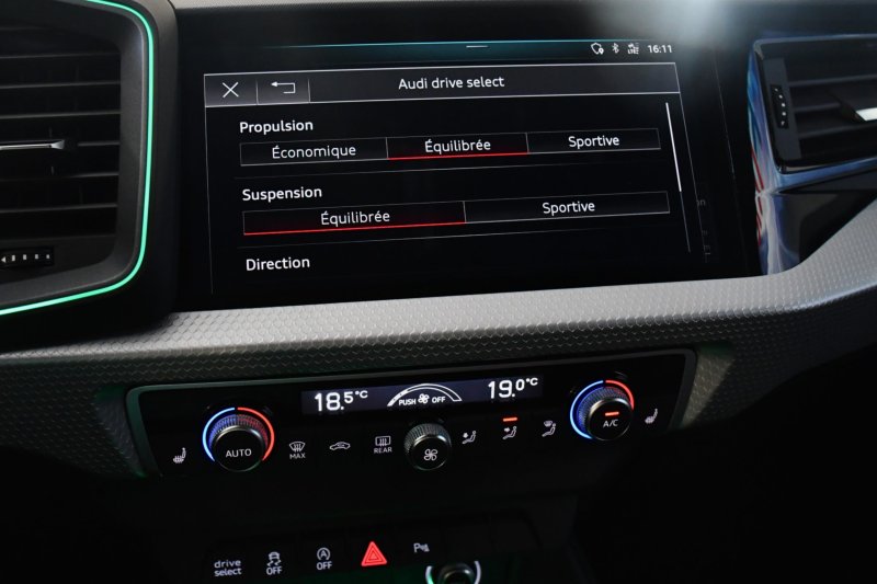 Audi A1 Sportback S-Line 40 TFSI 200 S-Tronic GPS ACC Caméra Pré Sense Drive Cuir Alcantara Lane JA 17 Vert Tioman – photo 34