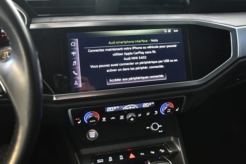Audi Q3 Sportback S-Line Design Luxe 35 TFSI 150 S-Tronic GPS Virtual Car Play ACC Cuir Lane Pré Sense Induction Attelage Hayon JA 20 – photo 32