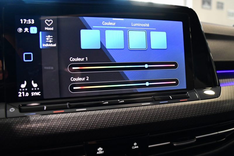 Volkswagen Golf 8 R-Line 1.5 eTSI 150 DSG GPS Virtual Caméra TO IQ Light Harman Kardon Mode Car Play Lane Front JA 18 – photo 33